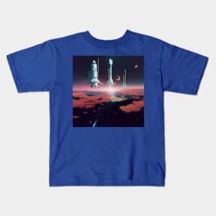 Interplanetary Spaceport Kids T-Shirt